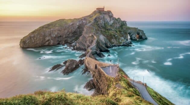 A coastline in Europe